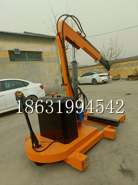 鄂伦春自治旗自卸车厢随车吊 自制轮式四不像起重机 四驱平板吊 5吨 贵盛